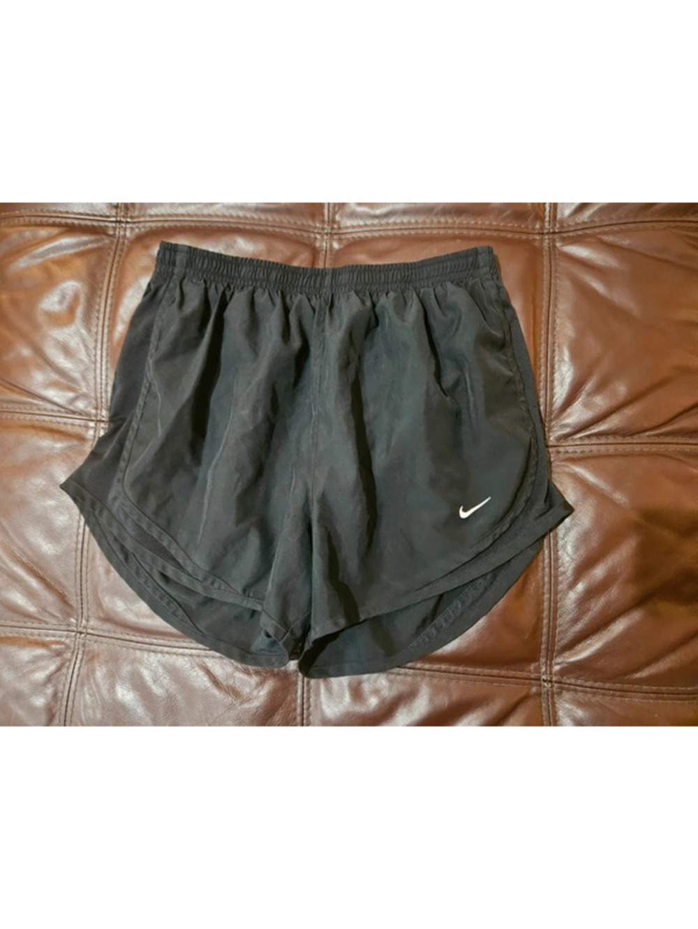 Nike Women’s Small Black Dri-FIT Running Shorts Athletic Workout Gym Swoosh